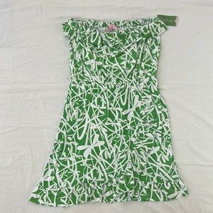 NWT Lilly Pulitzer Flor dress in Green Bean/Light My Fire - size XL